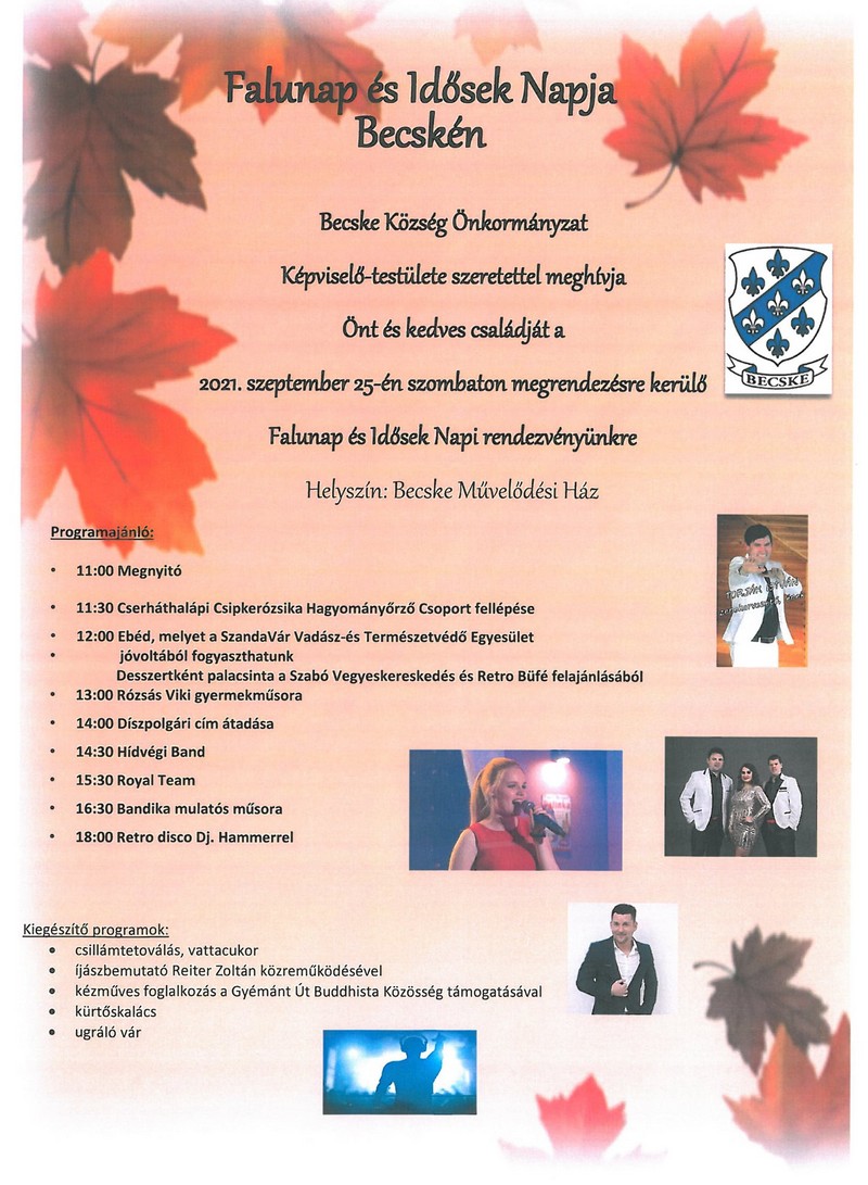 becske hirek idosek napja 20210910
