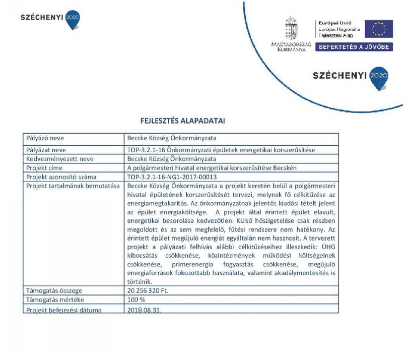 becske palyazatok energetikai korszerusites 2017 sajtokozlemeny 20200528