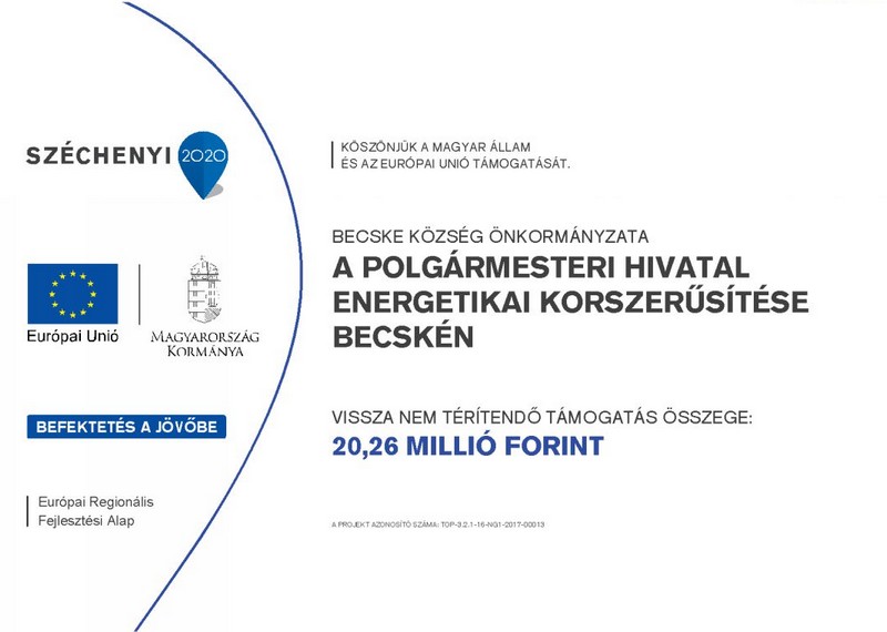becske palyazatok energetikai korszerusites 2017 tabla 20200528